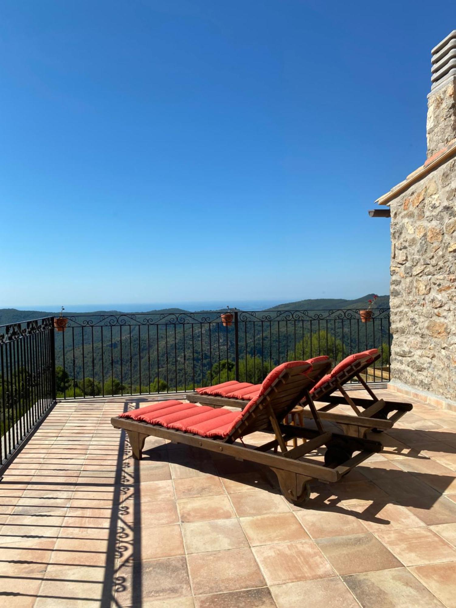 La Cueva De Miravet - Villa De Lujo En La Cima De La Montana Con Vistas Al Mar Cabanes  Kültér fotó