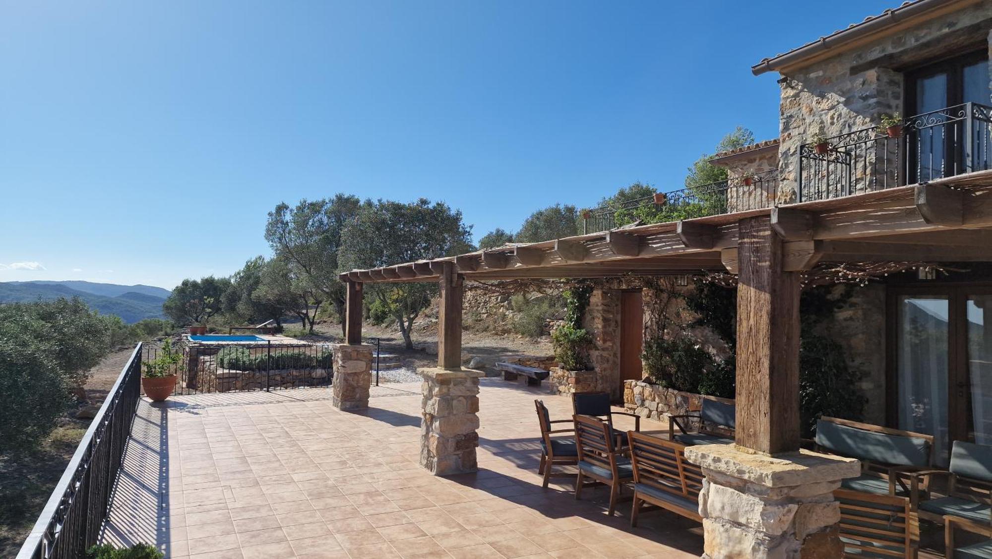 La Cueva De Miravet - Villa De Lujo En La Cima De La Montana Con Vistas Al Mar Cabanes  Kültér fotó