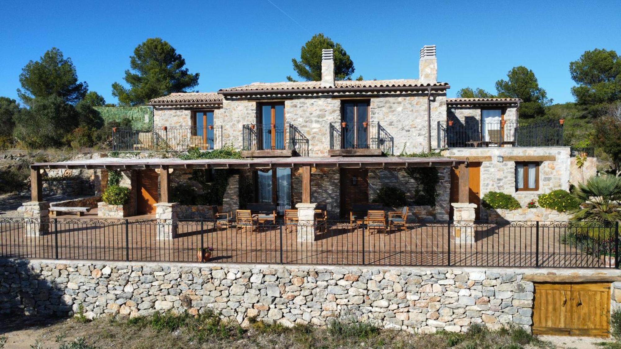 La Cueva De Miravet - Villa De Lujo En La Cima De La Montana Con Vistas Al Mar Cabanes  Kültér fotó